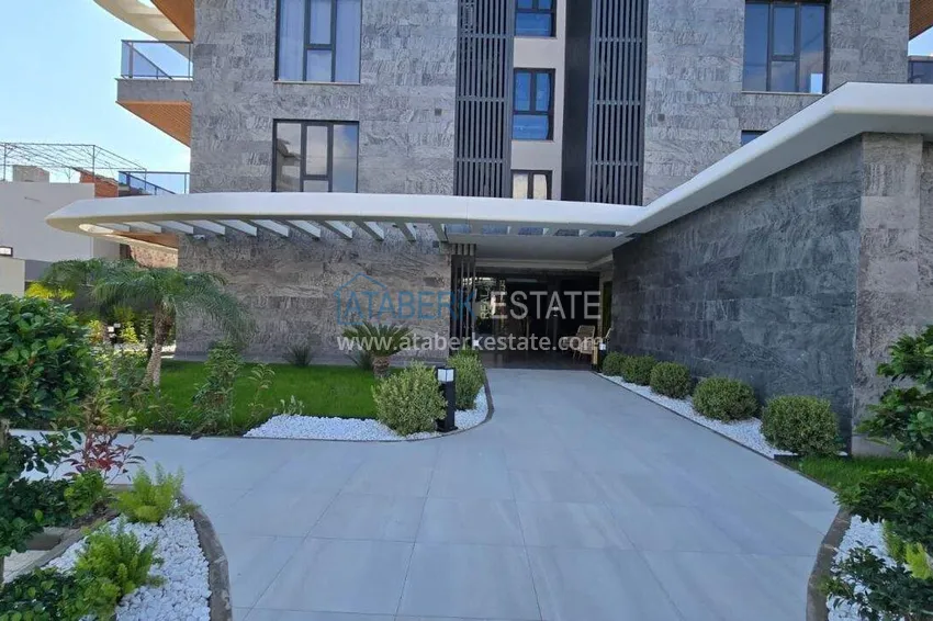 Меблированная квартира 1+1 с видом на море - первая линия, Кестель, Аланья 27 