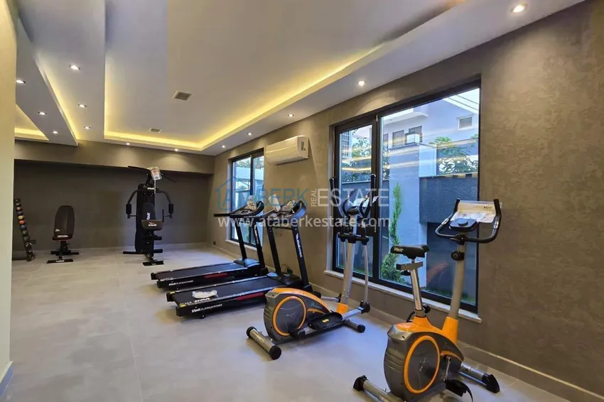 Меблированная квартира 1+1 с видом на море - первая линия, Кестель, Аланья 34 