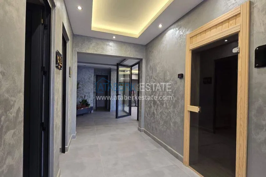 Меблированная квартира 1+1 с видом на море - первая линия, Кестель, Аланья 39 