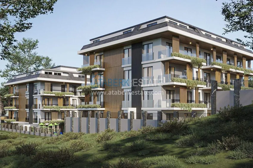 Недвижимость сегмента премиум на этапе строительства – Алания, район Авсаллар 3 