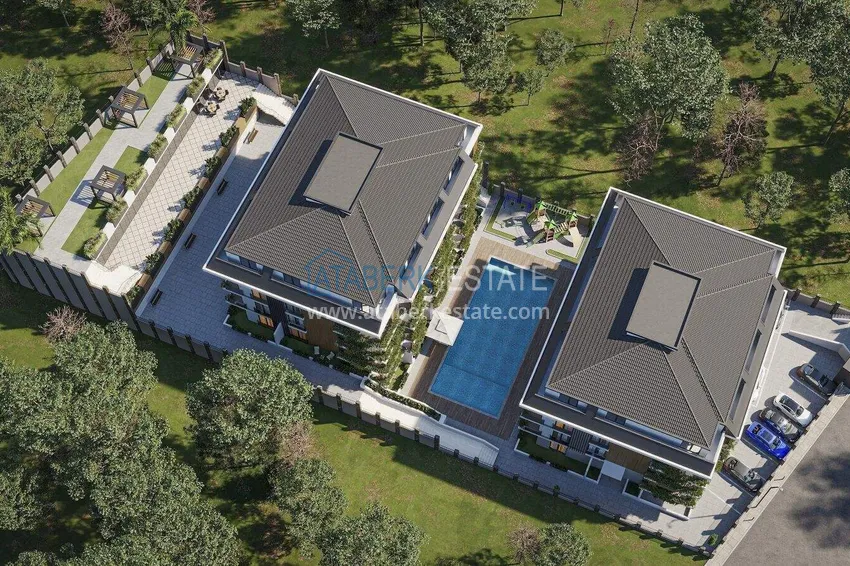 Недвижимость сегмента премиум на этапе строительства – Алания, район Авсаллар 9 