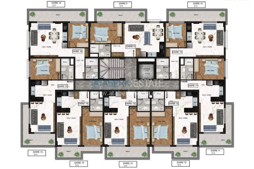 Купить дешево Недвижимость сегмента премиум на этапе строительства – Алания, район Авсаллар 2 