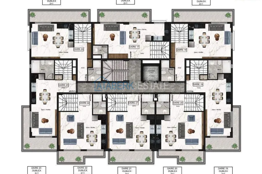 Купить дешево Недвижимость сегмента премиум на этапе строительства – Алания, район Авсаллар 3 