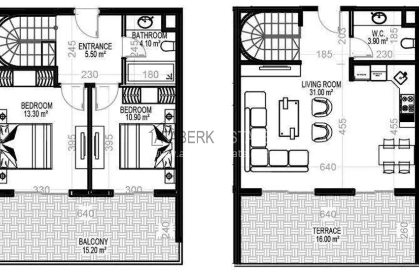 Купить дешево Пентхаус-дуплекс 2+1 с видом на море в центре Махмутлара - возможна рассрочка до 12 месяцев 1 