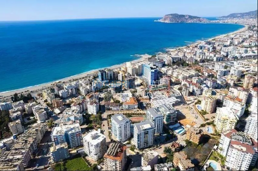 Квартира 1+1 с мебелью и видом на море в районе Тосмур, Алания   5 