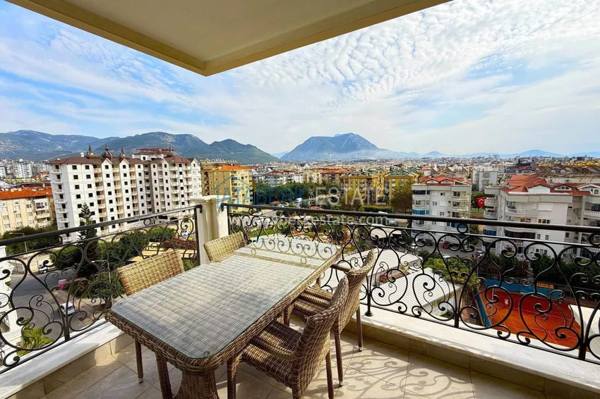 Приобрести Линейная квартира 3+1 в Оба с мебелью и видовыми характеристиками  10 