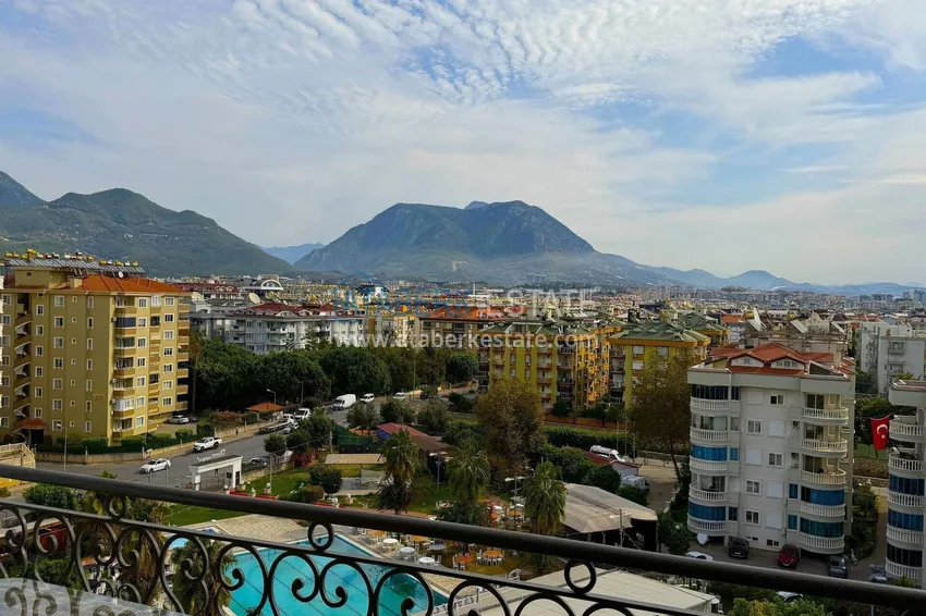 Приобрести Линейная квартира 3+1 в Оба с мебелью и видовыми характеристиками  12 