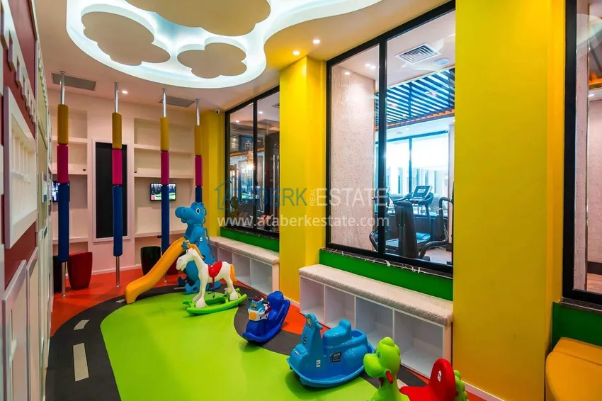 Линейная квартира 3+1 в Оба с мебелью и видовыми характеристиками  21 