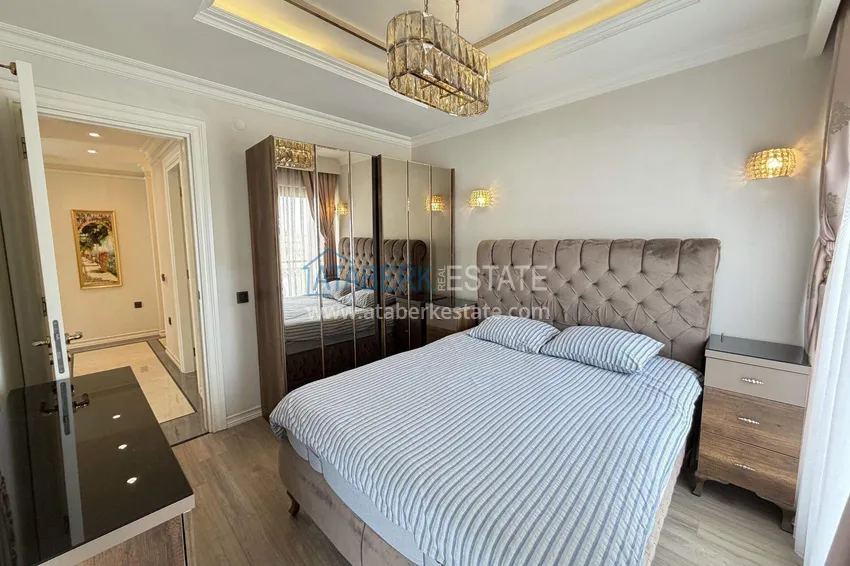 Приобрести Линейная квартира 3+1 в Оба с мебелью и видовыми характеристиками  19 