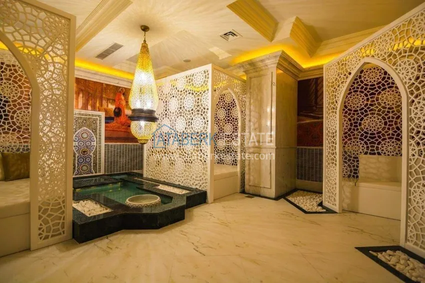 Линейная квартира 3+1 в Оба с мебелью и видовыми характеристиками  31 