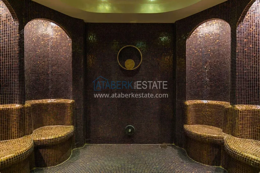 Линейная квартира 3+1 в Оба с мебелью и видовыми характеристиками  35 