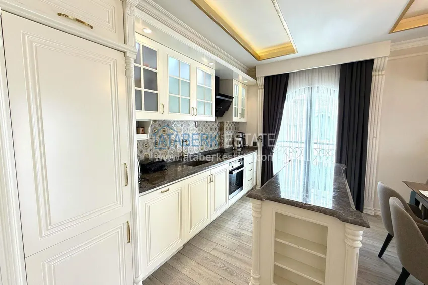 Приобрести Линейная квартира 3+1 в Оба с мебелью и видовыми характеристиками  5 