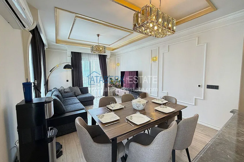 Приобрести Линейная квартира 3+1 в Оба с мебелью и видовыми характеристиками  6 