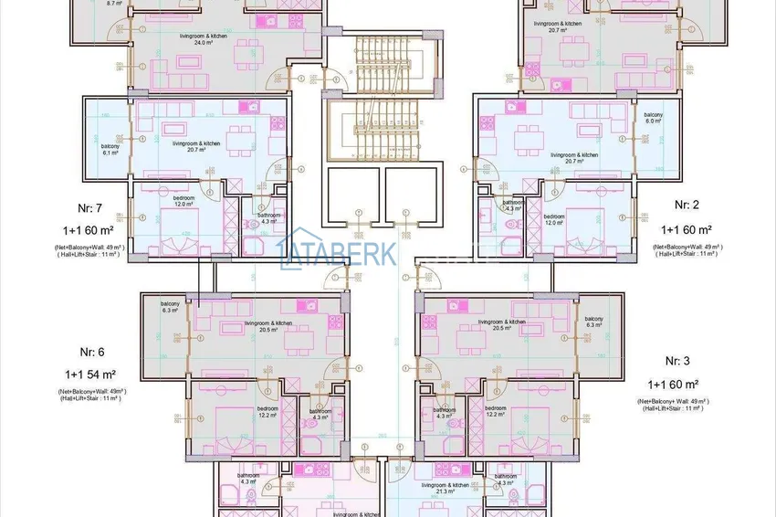 Купить дешево Недвижимость от застройщика в центре Алании - новый жилой комплекс комфорт-класса  9 