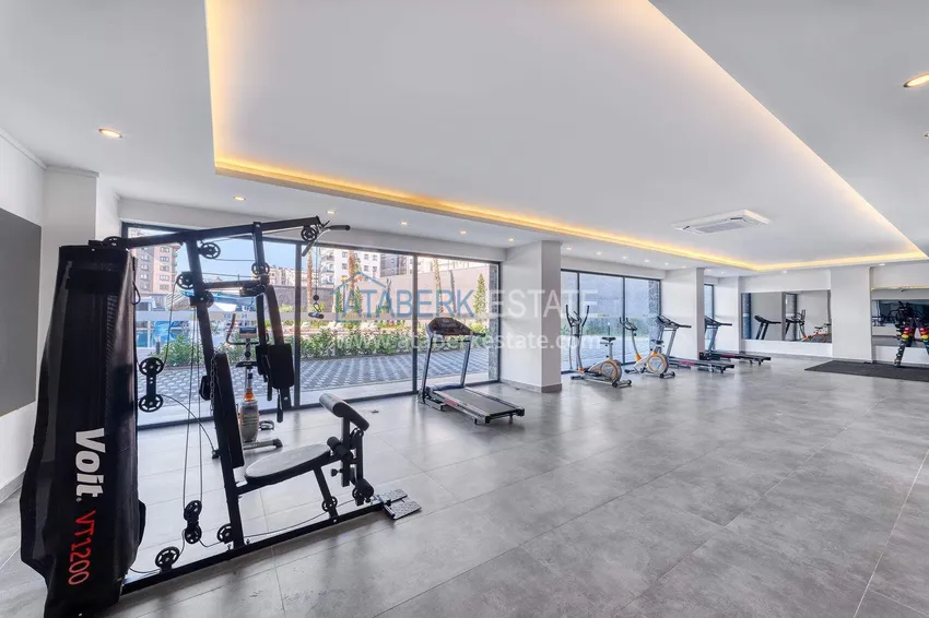 Квартира 1+1 с новой мебелью в Авсалларе - комплекс с лицензией на краткосрочную аренду 20 