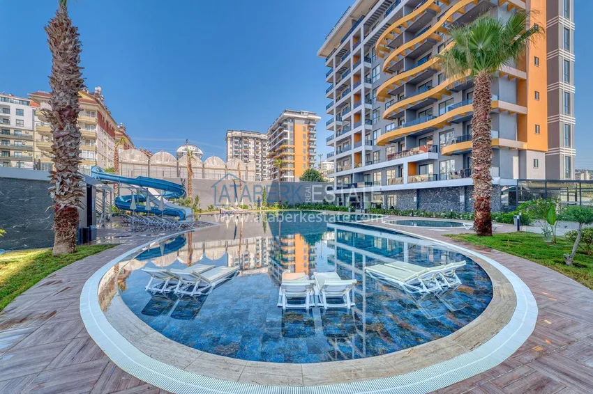 Квартира 1+1 с новой мебелью в Авсалларе - комплекс с лицензией на краткосрочную аренду 3 