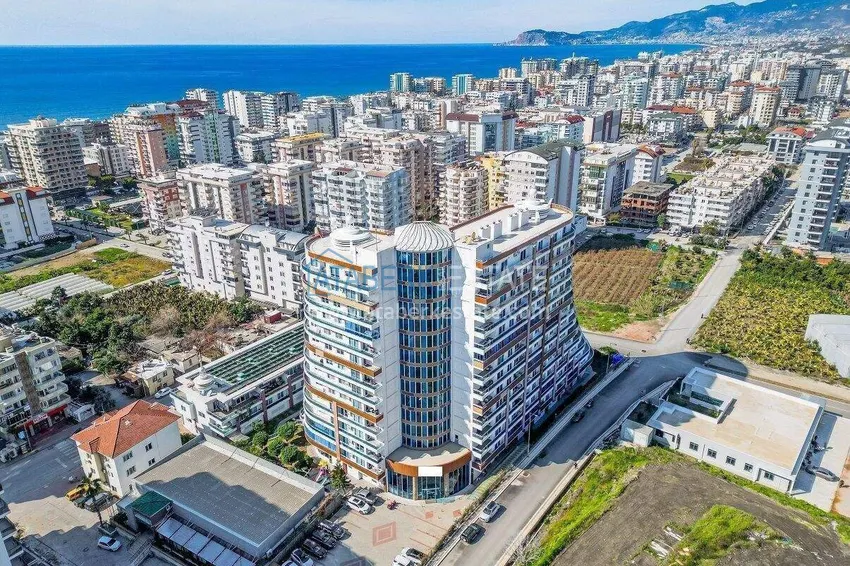 Квартира 1+1 в центре Махмутлара - на 12 этаже с мебелью и видом на горы 3 