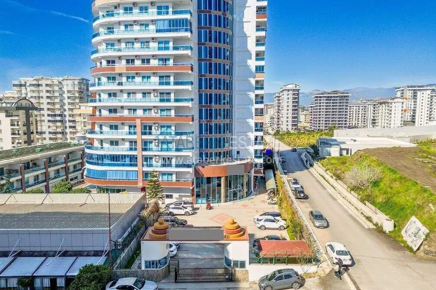 Квартира 1+1 в центре Махмутлара - на 12 этаже с мебелью и видом на горы 8 