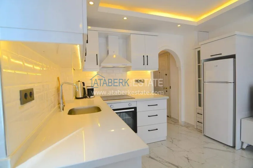 Приобрести Квартира 1+1 с видом на море в районе Оба - 2 балкона, 100 м до пляжа, подходит под ВНЖ 11 