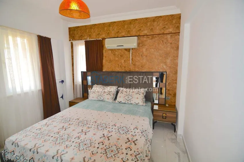 Приобрести Квартира 1+1 с видом на море в районе Оба - 2 балкона, 100 м до пляжа, подходит под ВНЖ 12 