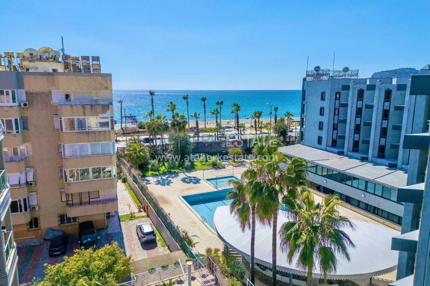 Приобрести Квартира 1+1 с видом на море в районе Оба - 2 балкона, 100 м до пляжа, подходит под ВНЖ 22 