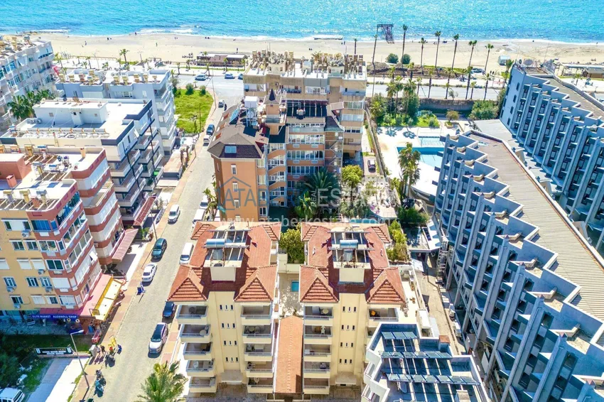 Квартира 1+1 с видом на море в районе Оба - 2 балкона, 100 м до пляжа, подходит под ВНЖ 2 