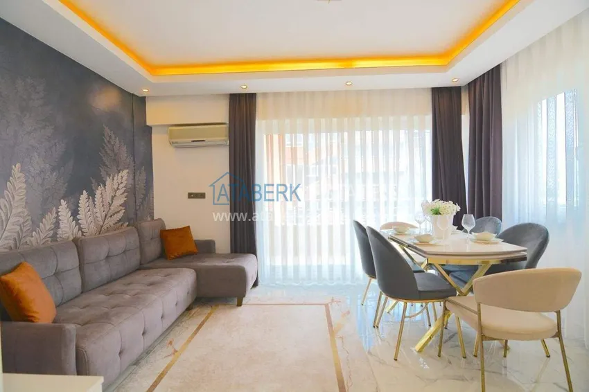 Приобрести Квартира 1+1 с видом на море в районе Оба - 2 балкона, 100 м до пляжа, подходит под ВНЖ 2 