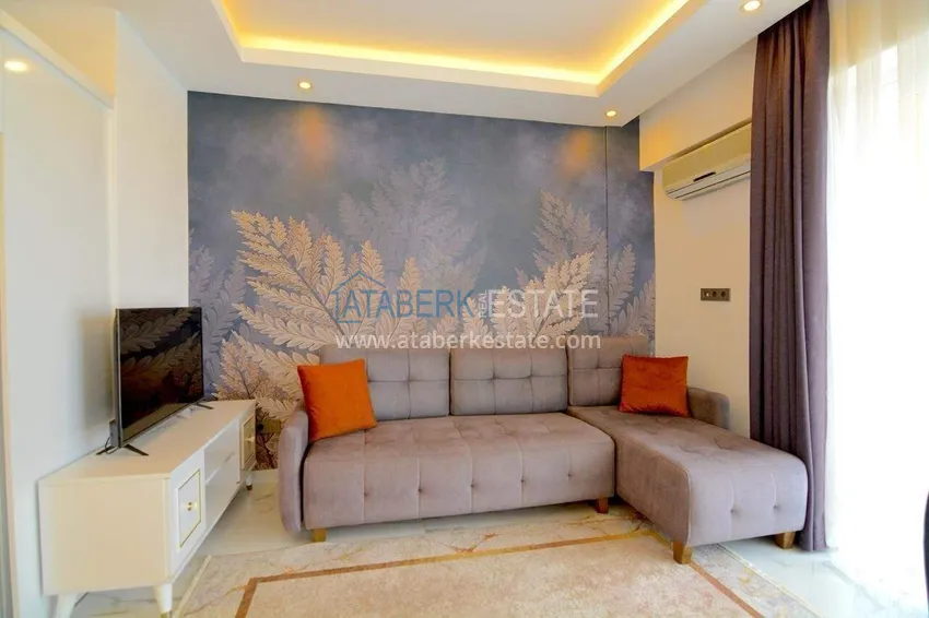 Приобрести Квартира 1+1 с видом на море в районе Оба - 2 балкона, 100 м до пляжа, подходит под ВНЖ 4 