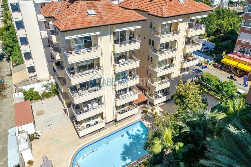 Квартира 1+1 с видом на море в районе Оба - 2 балкона, 100 м до пляжа, подходит под ВНЖ 7 