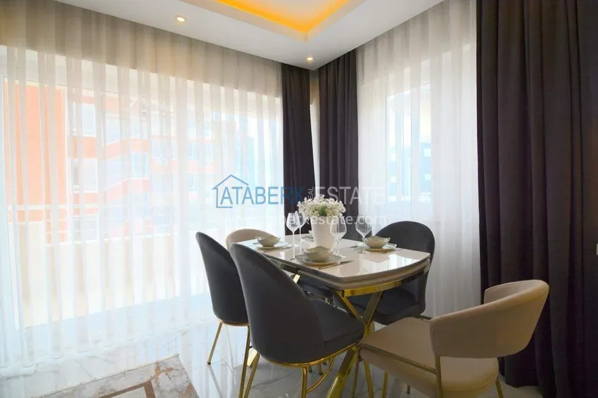 Приобрести Квартира 1+1 с видом на море в районе Оба - 2 балкона, 100 м до пляжа, подходит под ВНЖ 7 