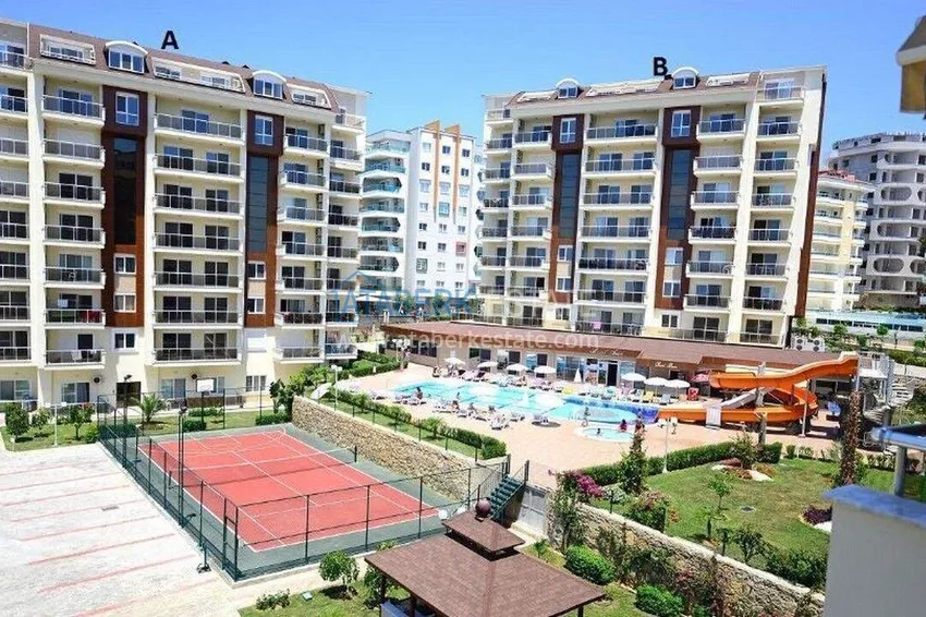 Квартира 1+1 в Авсалларе – мебель, остеклённый балкон и вид на море 3 