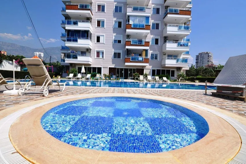Квартира 1+1 в Махмутларе – новая мебель, 70 м², остекленный балкон, вид на море и горы 10 