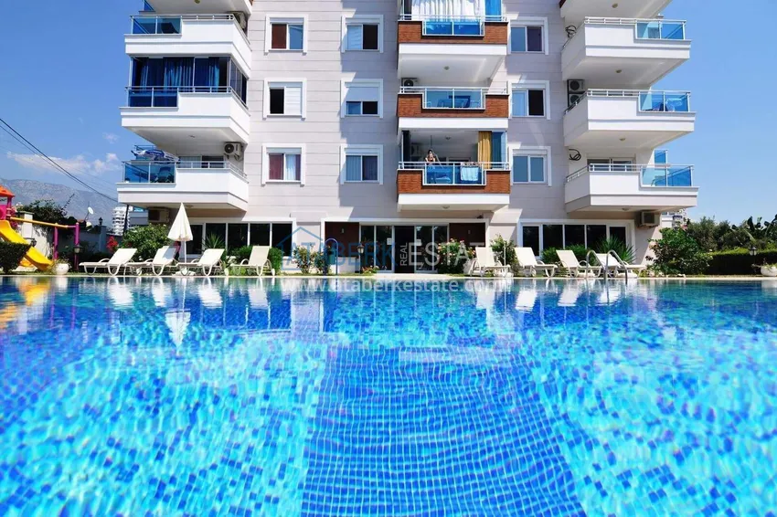 Квартира 1+1 в Махмутларе – новая мебель, 70 м², остекленный балкон, вид на море и горы 11 