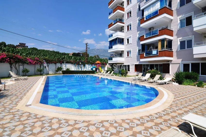 Квартира 1+1 в Махмутларе – новая мебель, 70 м², остекленный балкон, вид на море и горы 2 
