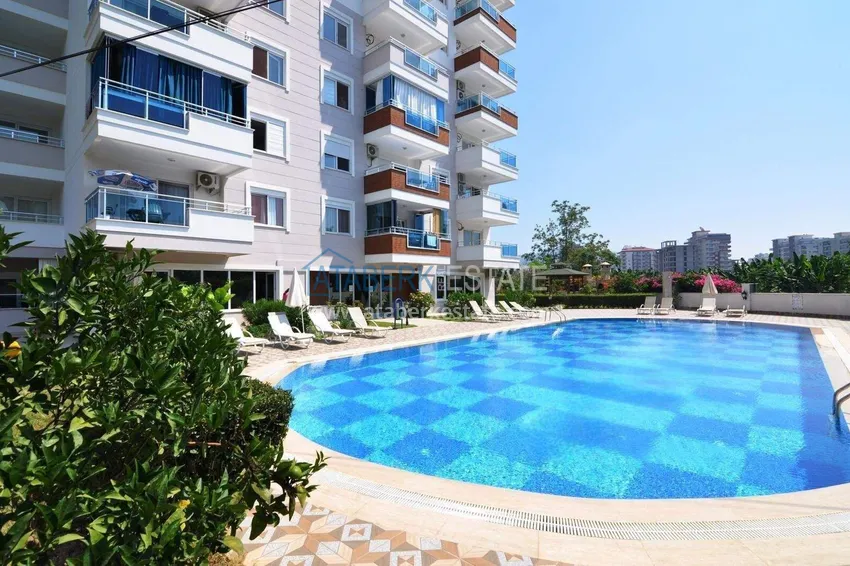 Квартира 1+1 в Махмутларе – новая мебель, 70 м², остекленный балкон, вид на море и горы 9 
