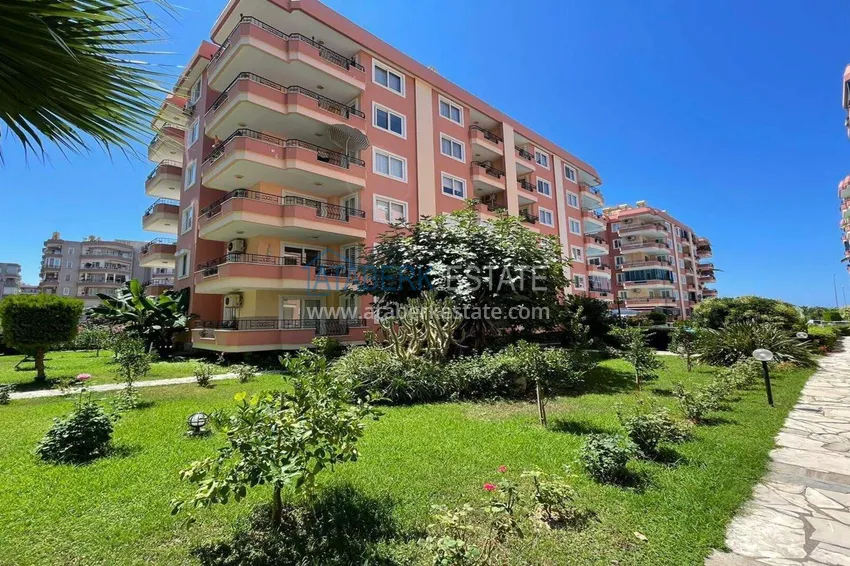 Линейная квартира 3+1 на первой линии в Махмутларе - мебель, прямой вид на море 9 