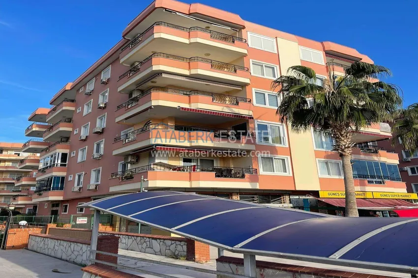 Линейная квартира 3+1 на первой линии в Махмутларе - мебель, прямой вид на море 15 