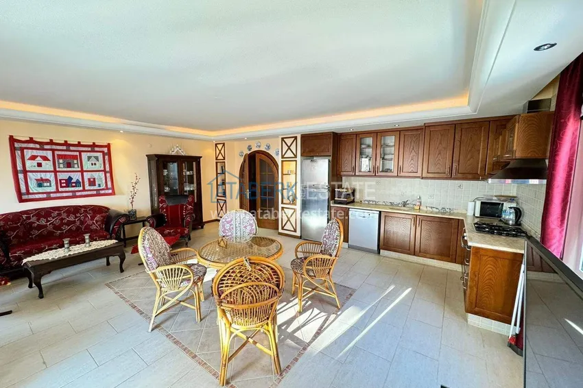 Приобрести Линейная квартира 3+1 на первой линии в Махмутларе - мебель, прямой вид на море 8 