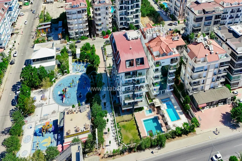 Видовая квартира 1+1 с видом на море в Кестеле - первая линия, подходит для гражданства 2 