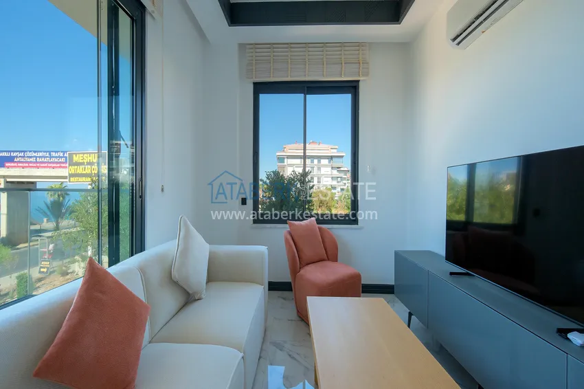 Приобрести Видовая квартира 1+1 с видом на море в Кестеле - первая линия, подходит для гражданства 3 