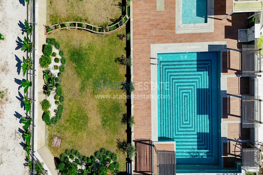 Видовая квартира 1+1 с видом на море в Кестеле - первая линия, подходит для гражданства 7 