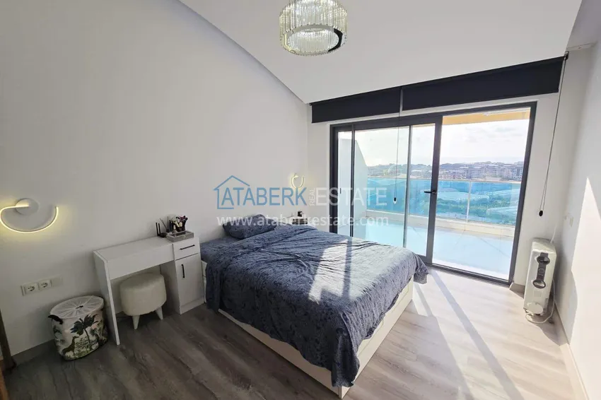 Приобрести Пентхаус-дуплекс 2+1 в Каргыджаке от собственника - люкс мебель, панорамный вид  14 