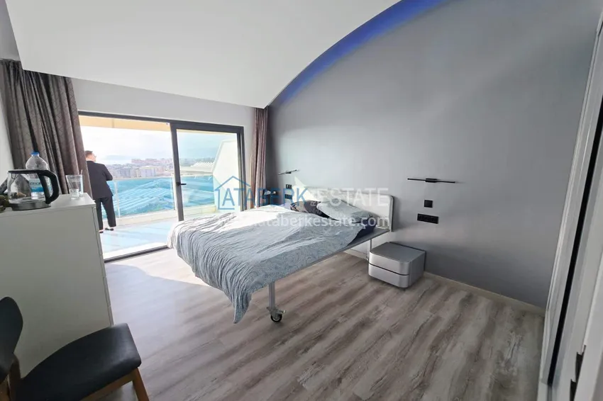 Приобрести Пентхаус-дуплекс 2+1 в Каргыджаке от собственника - люкс мебель, панорамный вид  18 