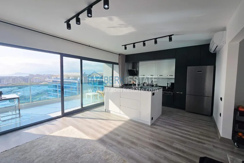 Приобрести Пентхаус-дуплекс 2+1 в Каргыджаке от собственника - люкс мебель, панорамный вид  3 