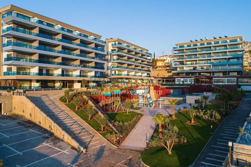 Пентхаус-дуплекс 2+1 в Каргыджаке от собственника - люкс мебель, панорамный вид  8 