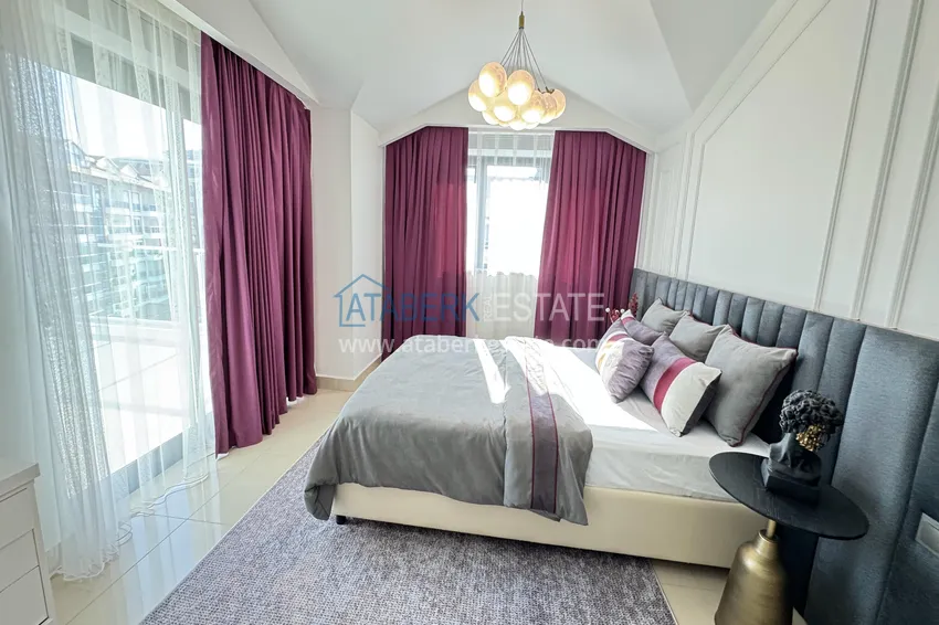 Приобрести Пентхаус-дуплекс 3+1 в Каргыджаке - первая линия, частный пляж, рассрочка 15 месяцев 11 