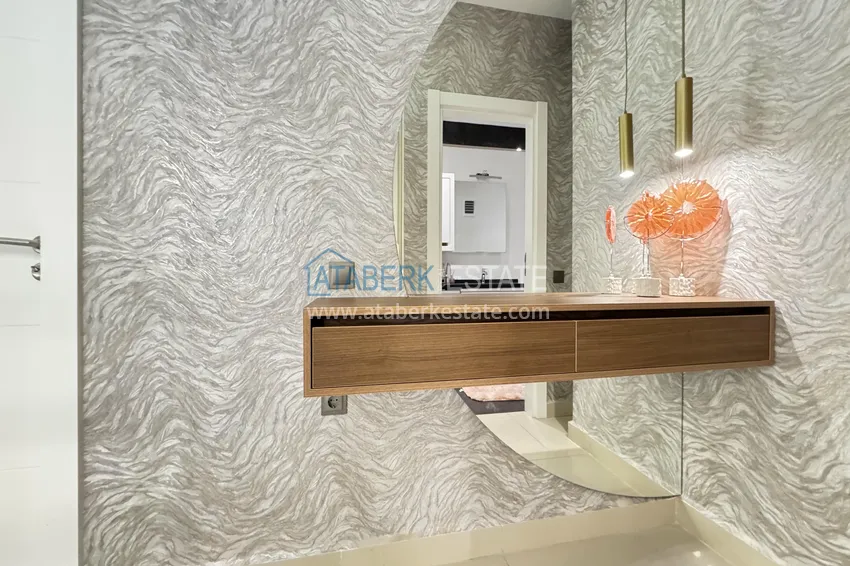 Приобрести Пентхаус-дуплекс 3+1 в Каргыджаке - первая линия, частный пляж, рассрочка 15 месяцев 18 