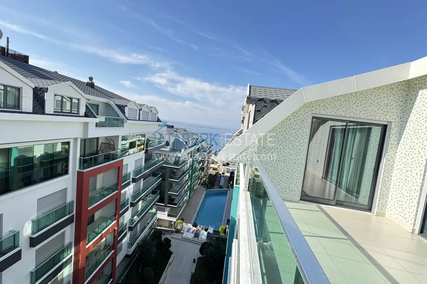 Приобрести Пентхаус-дуплекс 3+1 в Каргыджаке - первая линия, частный пляж, рассрочка 15 месяцев 29 