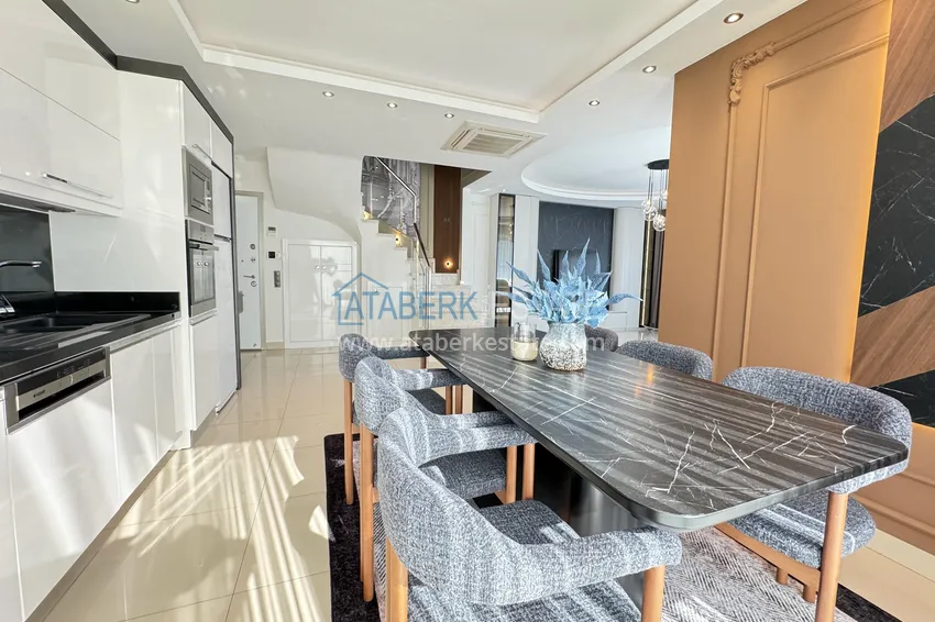 Приобрести Пентхаус-дуплекс 3+1 в Каргыджаке - первая линия, частный пляж, рассрочка 15 месяцев 3 