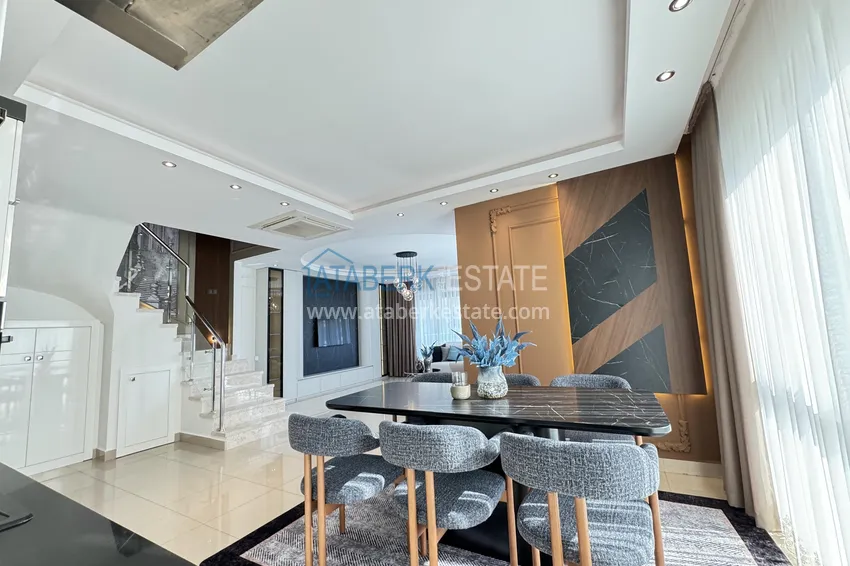 Приобрести Пентхаус-дуплекс 3+1 в Каргыджаке - первая линия, частный пляж, рассрочка 15 месяцев 4 